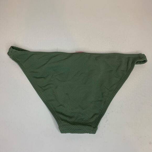 Xhilaration Womens Bikini Bottom Size Medium 4-6 Green Textured Cheeky - Picture 5 of 7